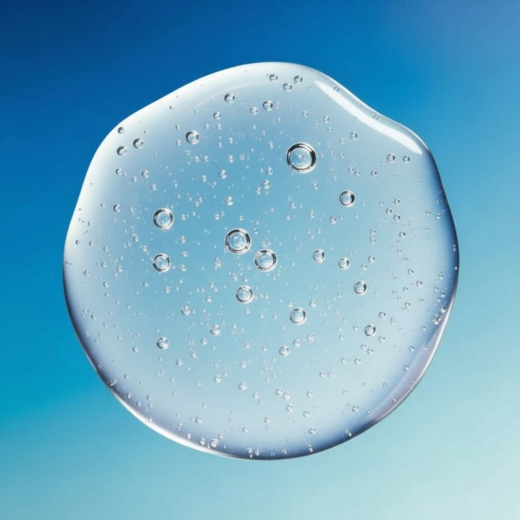 Texture gel transparent avec bulles, Gel Hydratant Sans Huile Seomse