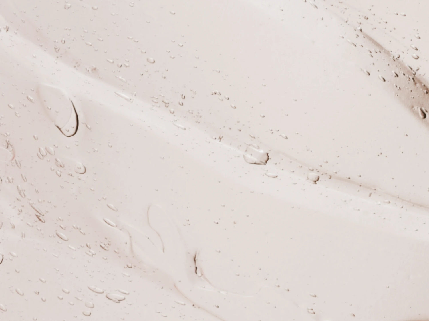 Illustration de texture gel légère avec gouttelettes, visuel pour sérum visage prébiotique hydratant